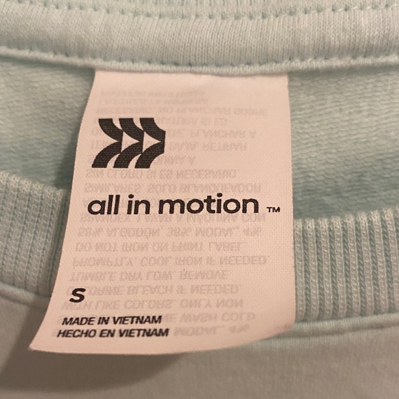 All in Motion Light Green Women's Crew Neck Sweatshirt - Picture 3 of 5